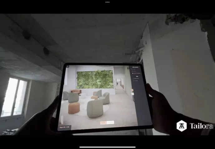 Réalité augmentée sur site