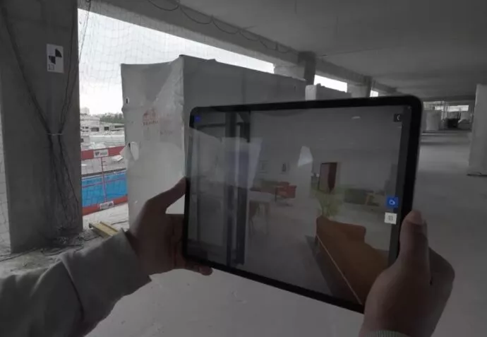 Réalité augmentée sur site